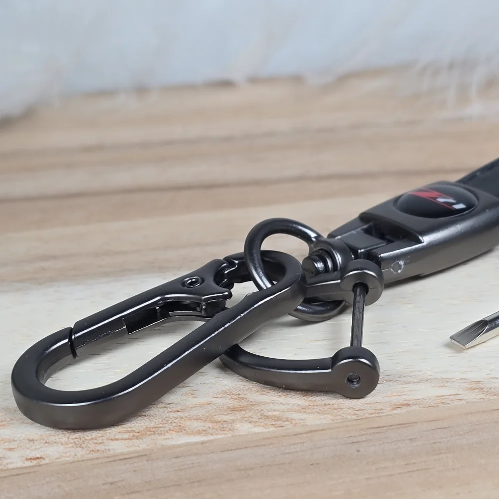 Black Leather Keychain with Screwdriver for Z71 Chevy Silverado or Colorado New